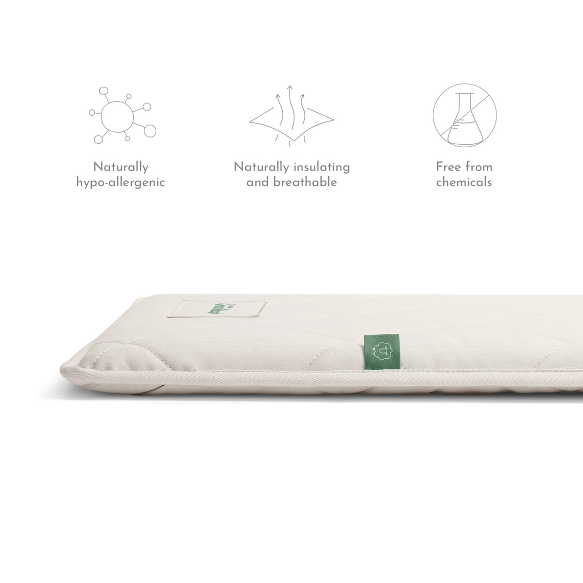 The Little Green Sheep Snuzpod4 - LGS Natural Mattress  - Hola BB