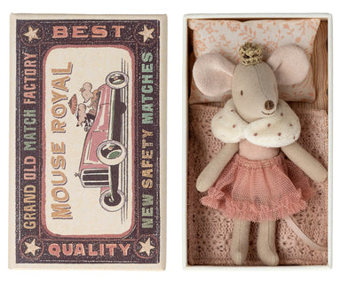 Maileg Maileg Little sister in matchbox princess mouse  - Hola BB