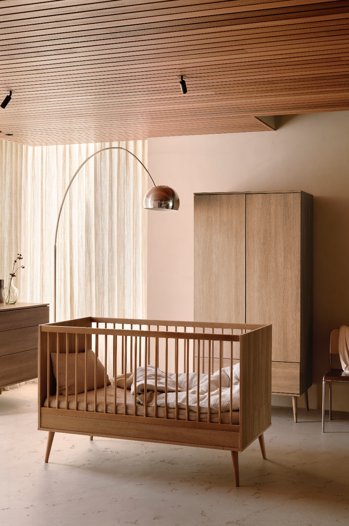 Flow Łóżko Rosnące - 140 x 70 cm - Honey Ash