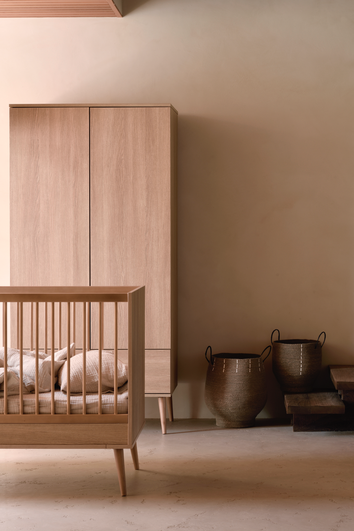 Flow Łóżko Rosnące - 140 x 70 cm - Honey Ash