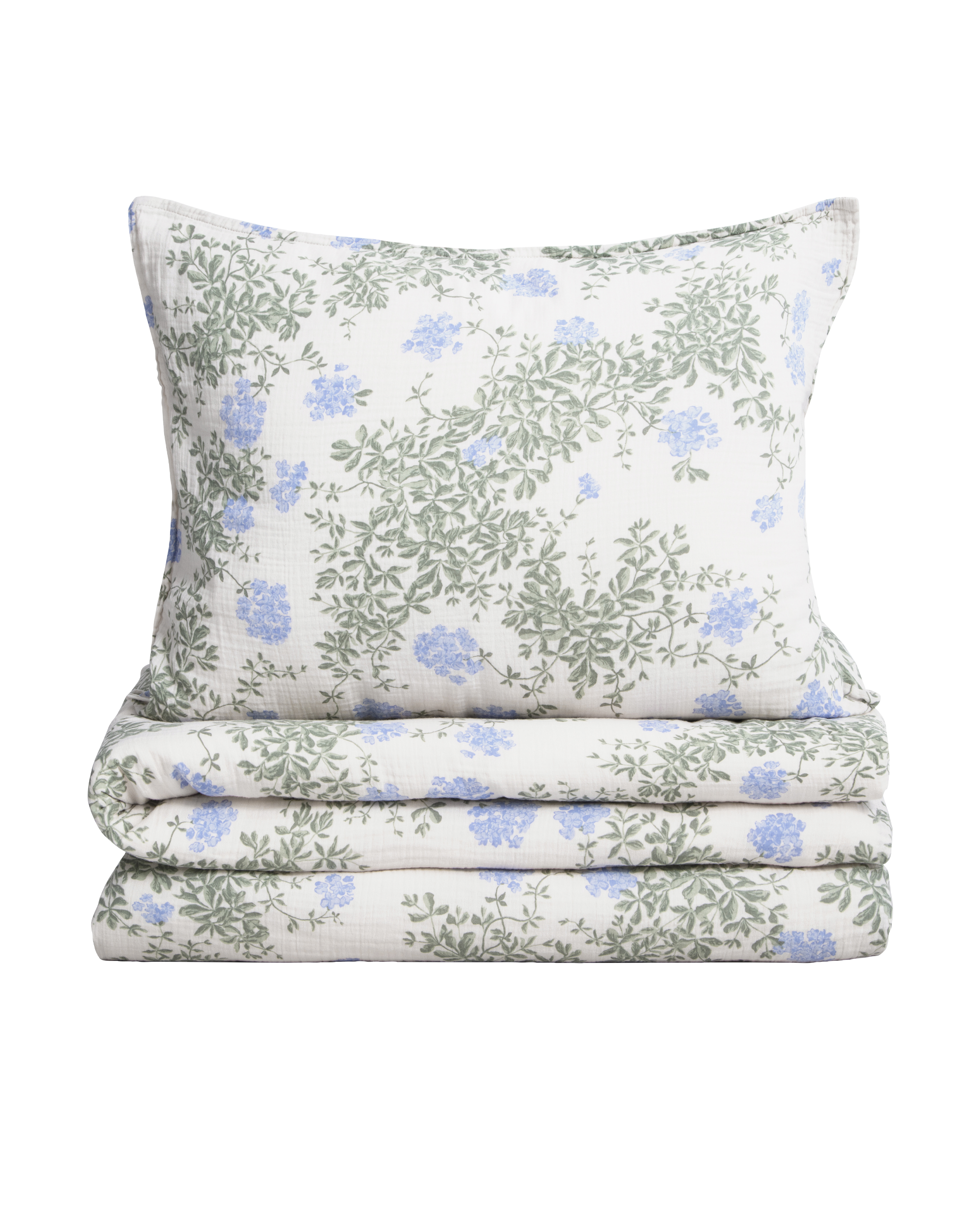 Garbo & Friends Bedding set- Muslin Adult (140x200) / Plumbago - Hola BB