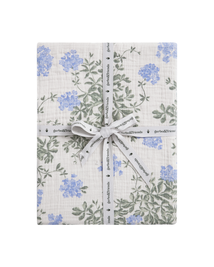 Garbo & Friends Fitted Sheet - Muslin 60x120 / Plumbago - Hola BB
