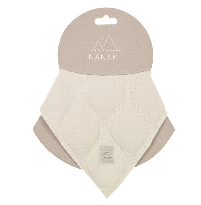 Bandana bib -cotton wave