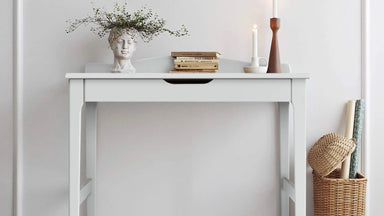 Woodies Noble Desk white with drawer  - Hola BB