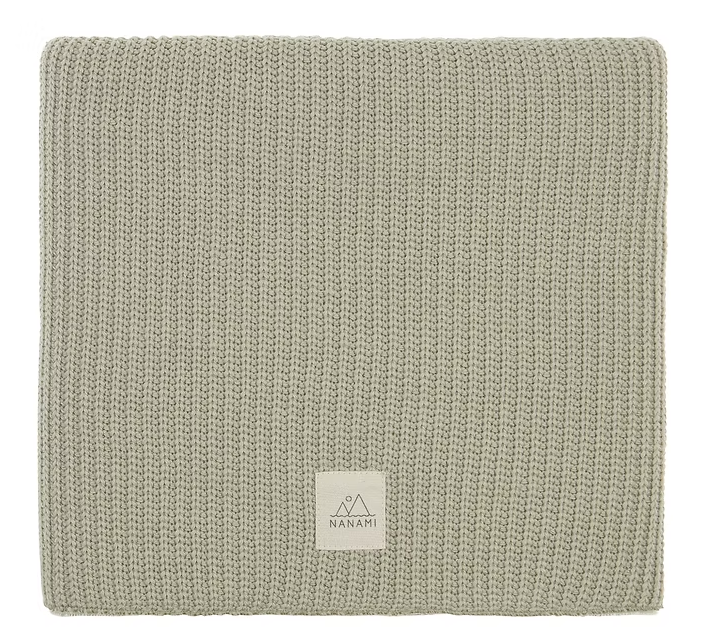 Coperta in cotone lavorata a maglia per neonati