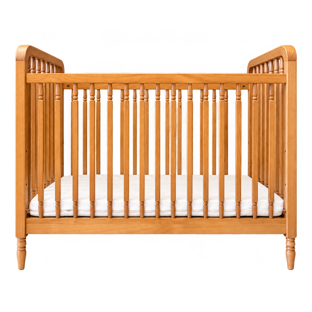 Lit à barreaux Heritage Vintage + barrière junior - coloris Honey