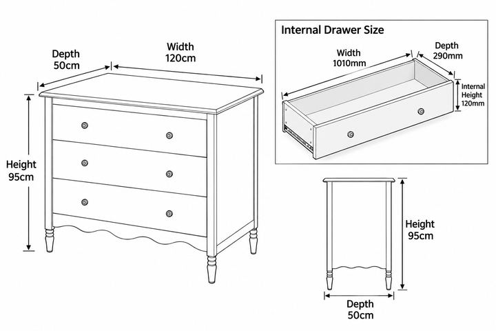 Commode Heritage Vintage - Miel