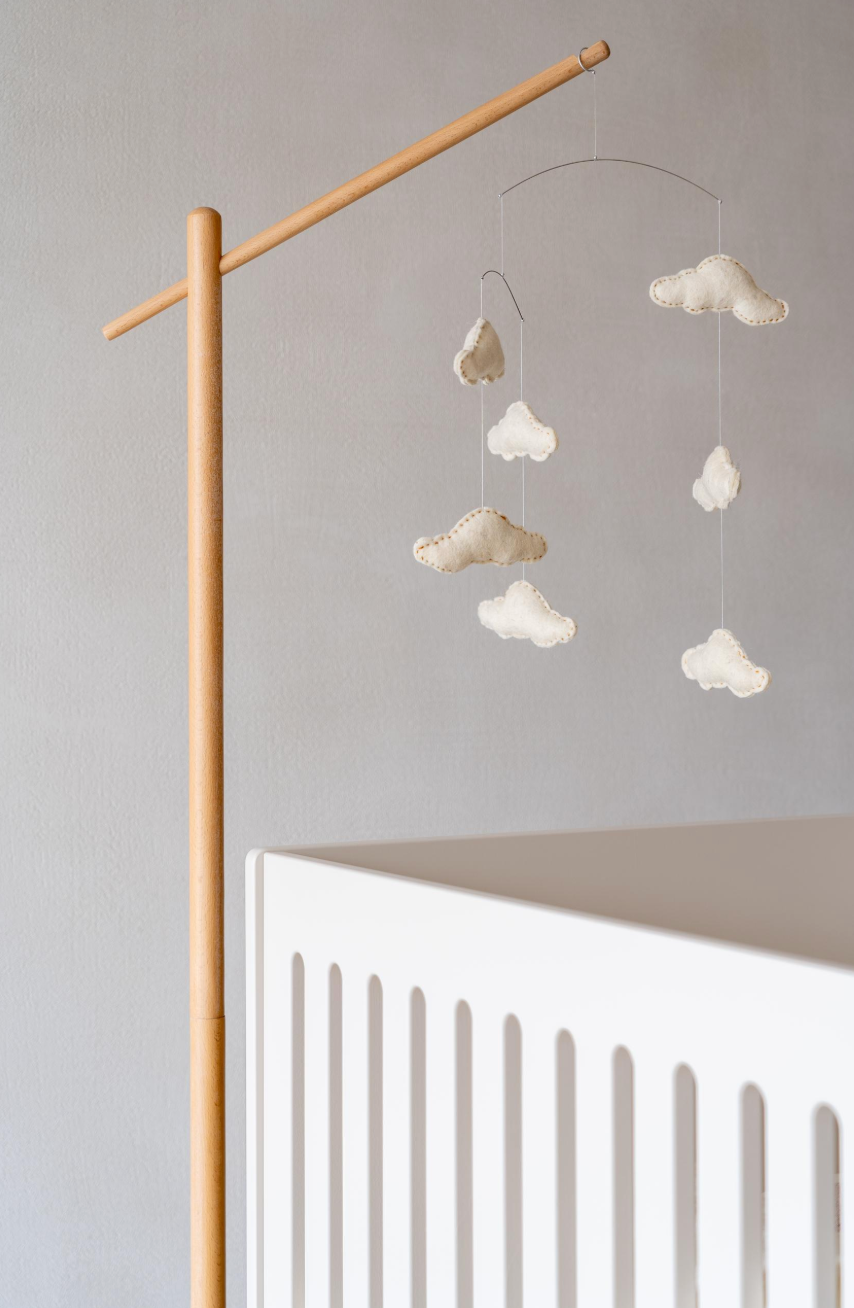 Support élégant en bois pour mobile