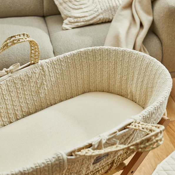 Sábana para cesta de Moisés de lino orgánico - Natural Edit