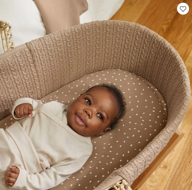 Sábana para cesta de Moisés de lino orgánico - Natural Edit