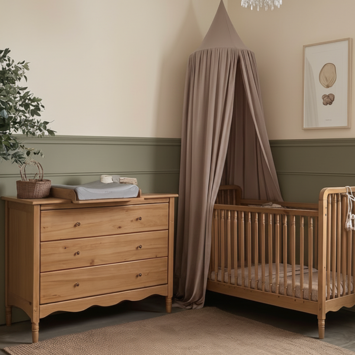 Heritage Vintage Cot + Toddler Rail