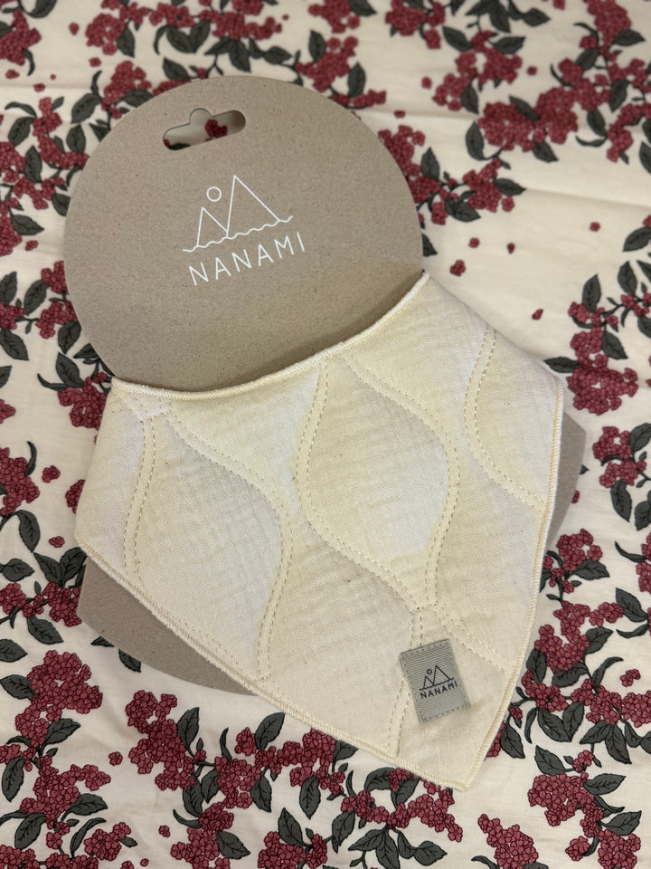 Bandana bib -cotton wave