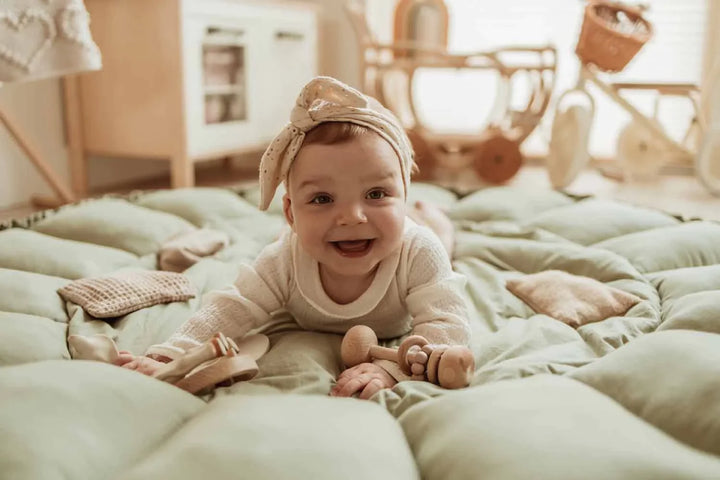 Play&Go Organic Bloom Babymat / Nest Meadow Green - Hola BB