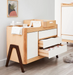 Gaia Baby Hera Dresser - Natural Ash / Walnut  - Hola BB