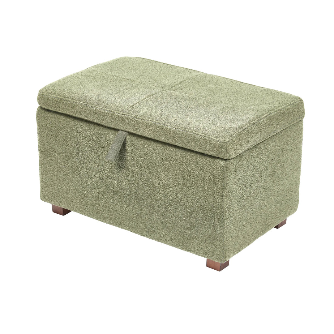 Gaia Baby Serena Footstool - Walnut & Boucle Sage - Hola BB