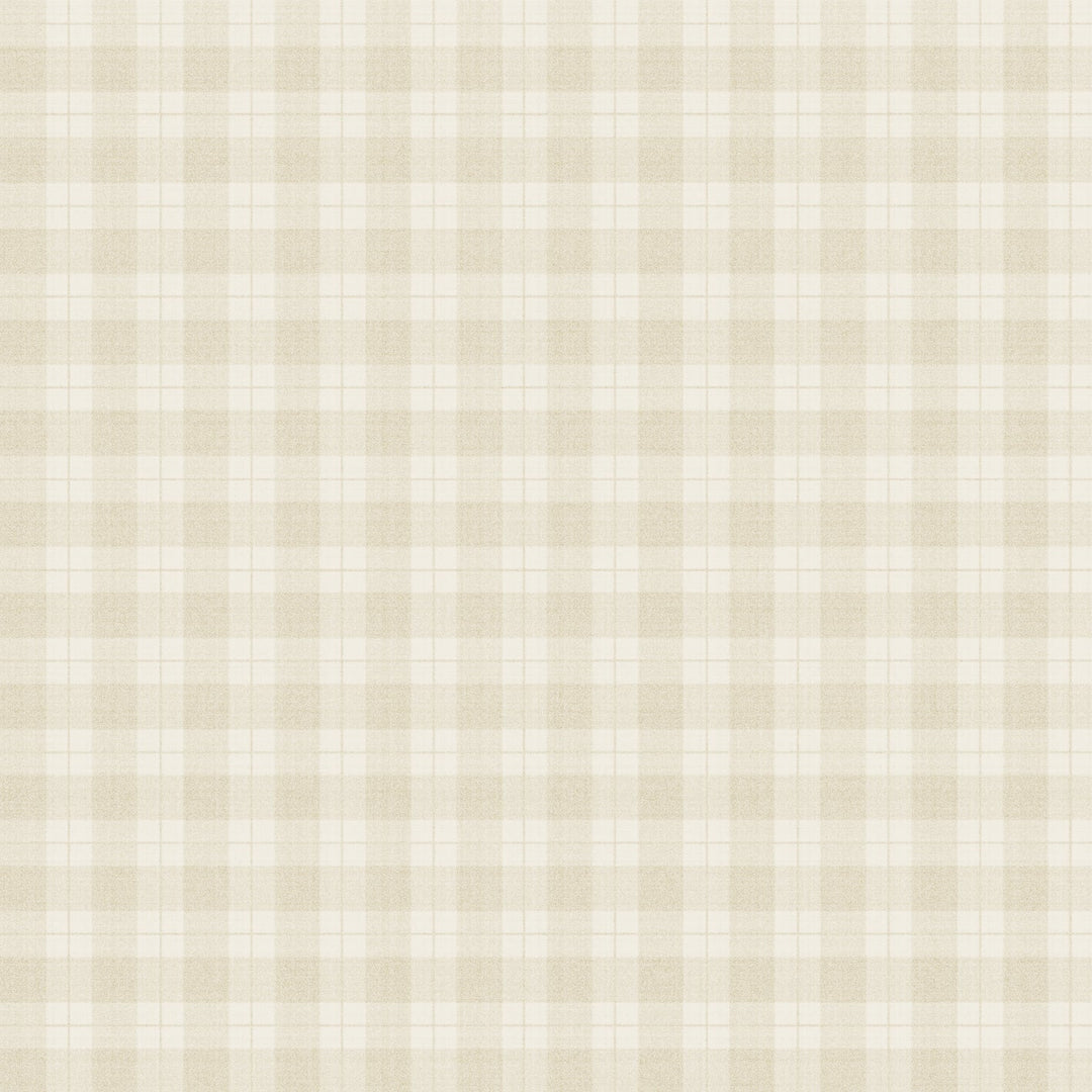 Summer Gray Kontroller Checks Wallpaper beige checks - Hola BB