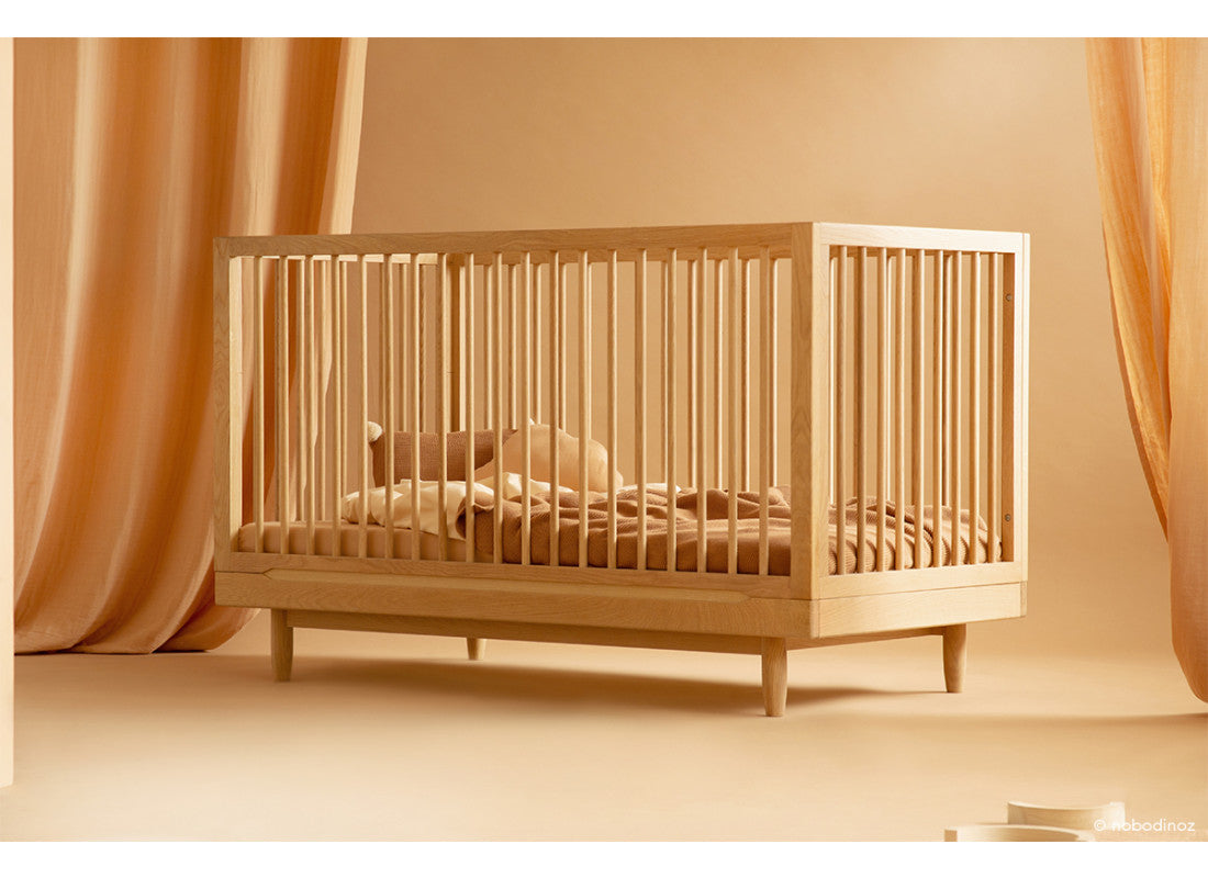 Nobodinoz Solid oak convertible crib • Pure  - Hola BB