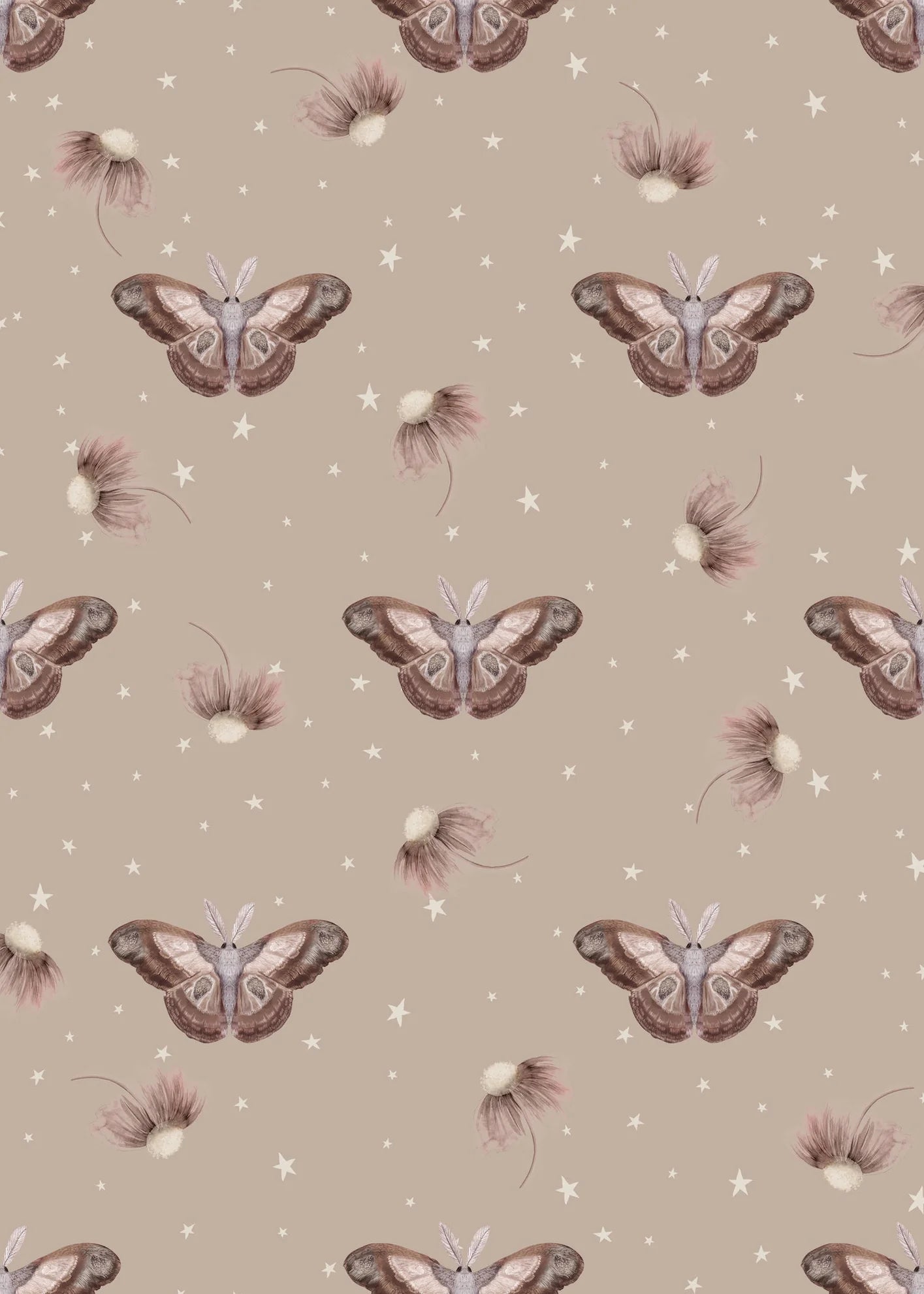 Summer Gray Ophelia's Dream Wallpaper Ophelia Dusty Rose - Hola BB