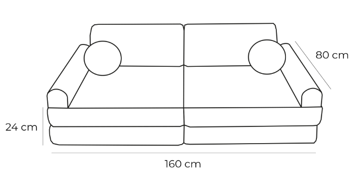 Modulaire bank voor kinderen