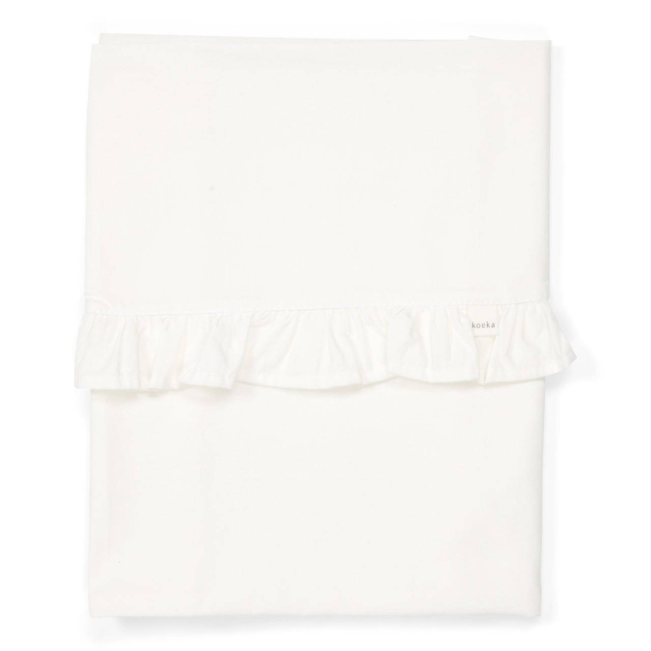 Koeka Ruffle Sheet - warm white  - Hola BB