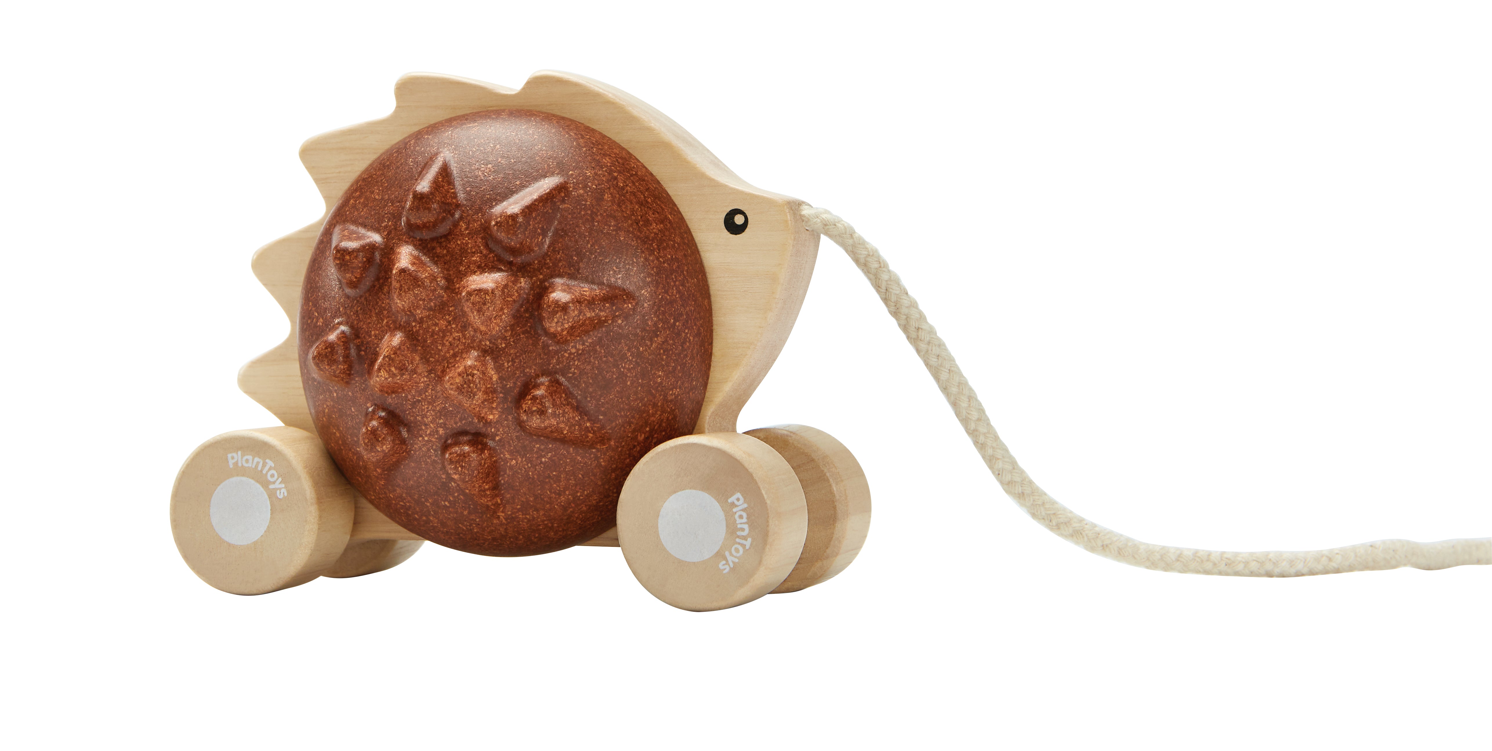 Plantoys Pull along Hedgehog - Brown  - Hola BB