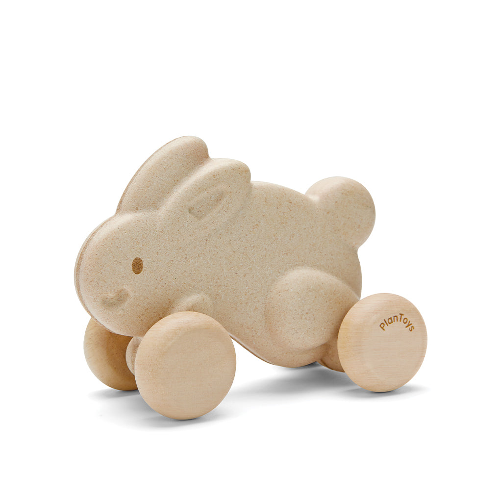 Plantoys ZZZ* Push along Bunny White - Hola BB