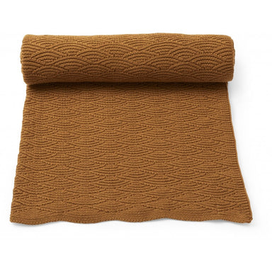 Konges Sløjd pointelle cotton blanket - Dijon  - Hola BB