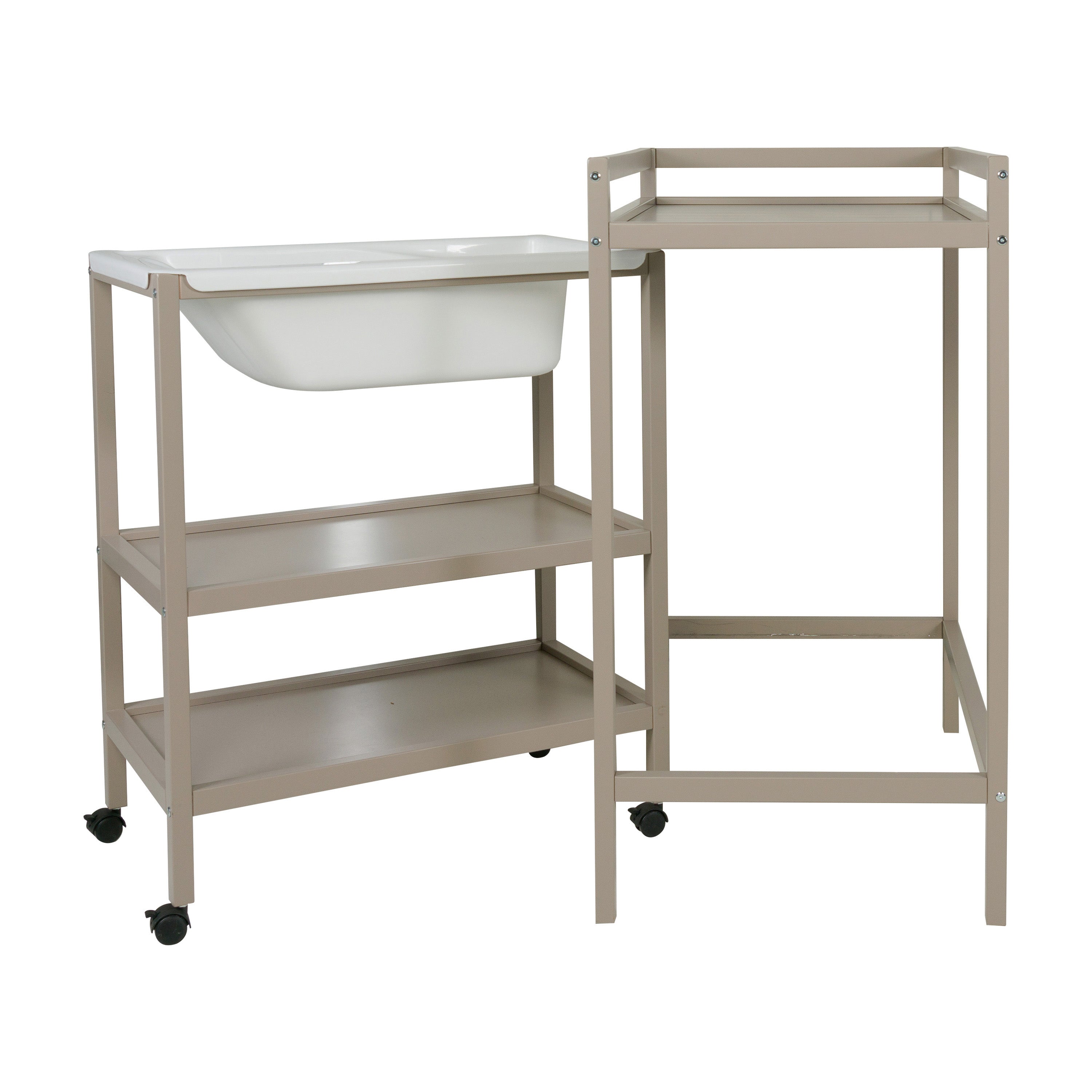 Quax Quax Changing Table With Bath - Basic - Stone  - Hola BB