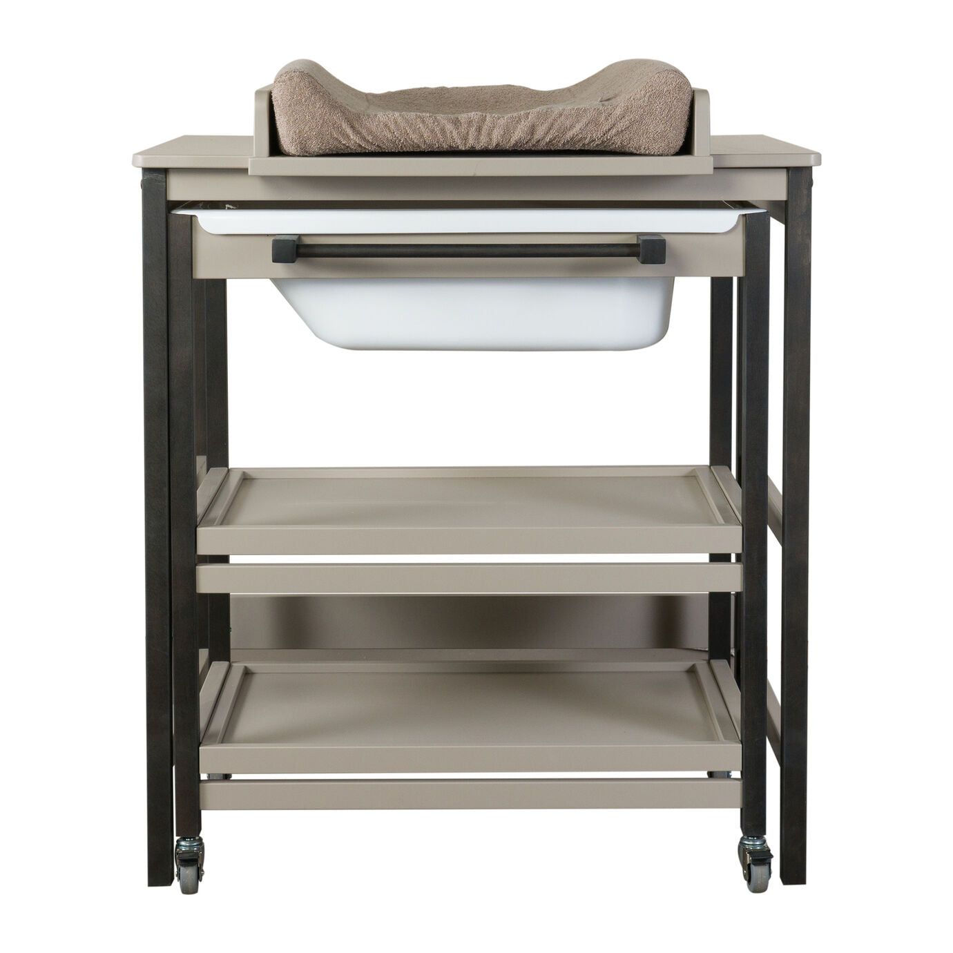 Quax Quax Changing Table With Tub Smart - Stone/Eboni  - Hola BB